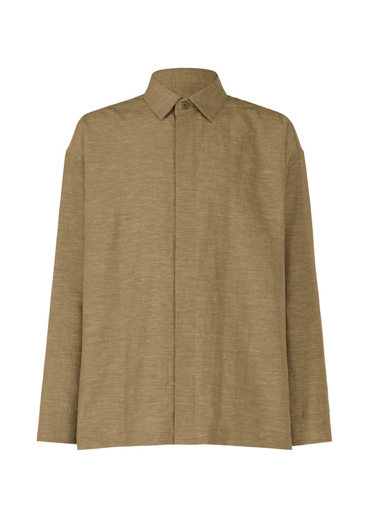 A product shot of the IM MEN HYBRID SHIRT shirt in khaki (65).