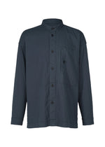 A product shot of the IM MEN DOUBLE FACE COTTON SHIRT shirt in navy (75).
