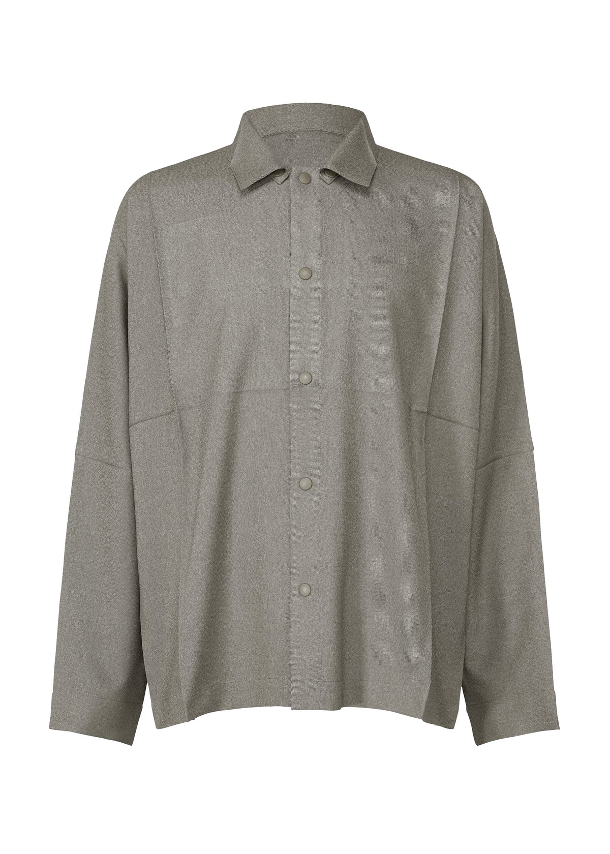 A product shot of the IM MEN WOOL LIKE COMPACT SHIRT shirt in grey (12).