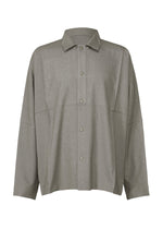 A product shot of the IM MEN WOOL LIKE COMPACT SHIRT shirt in grey (12).