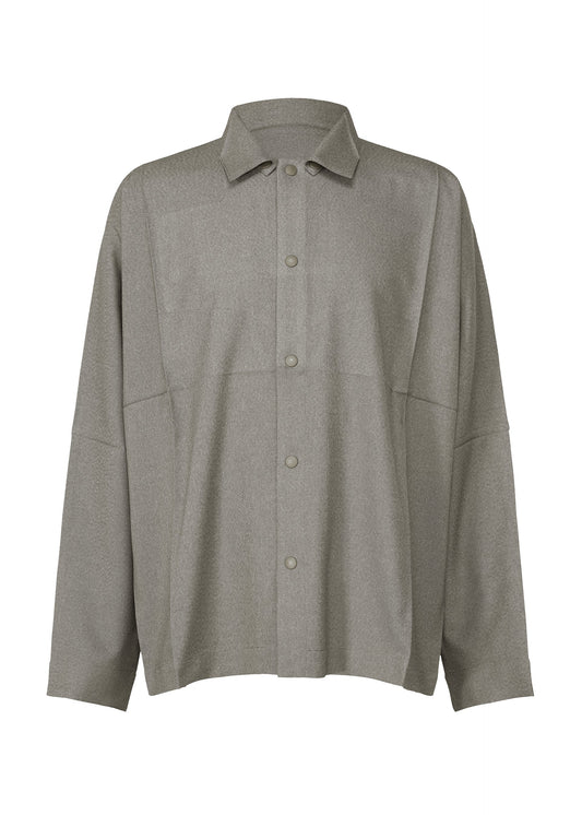 A product shot of the IM MEN WOOL LIKE COMPACT SHIRT shirt in grey (12).