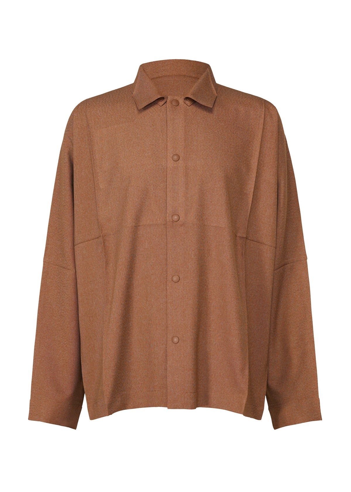 A product shot of the IM MEN WOOL LIKE COMPACT SHIRT shirt in brown (44).