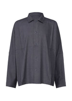 A product shot of the IM MEN WOOL LIKE COMPACT SHIRT shirt in navy (75).