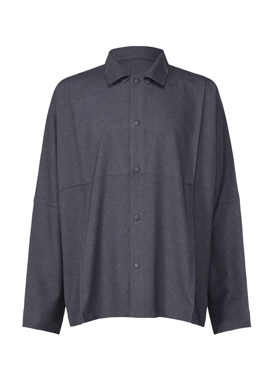 A product shot of the IM MEN WOOL LIKE COMPACT SHIRT shirt in navy (75).