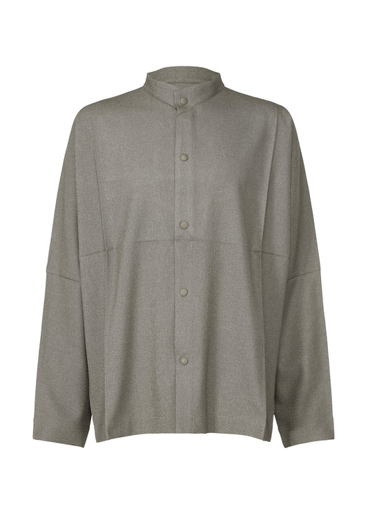 A product shot of the IM MEN WOOL LIKE COMPACT SHIRT shirt in grey (12).
