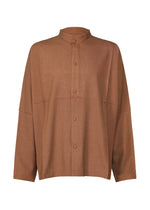 A product shot of the IM MEN WOOL LIKE COMPACT SHIRT shirt in brown (44).