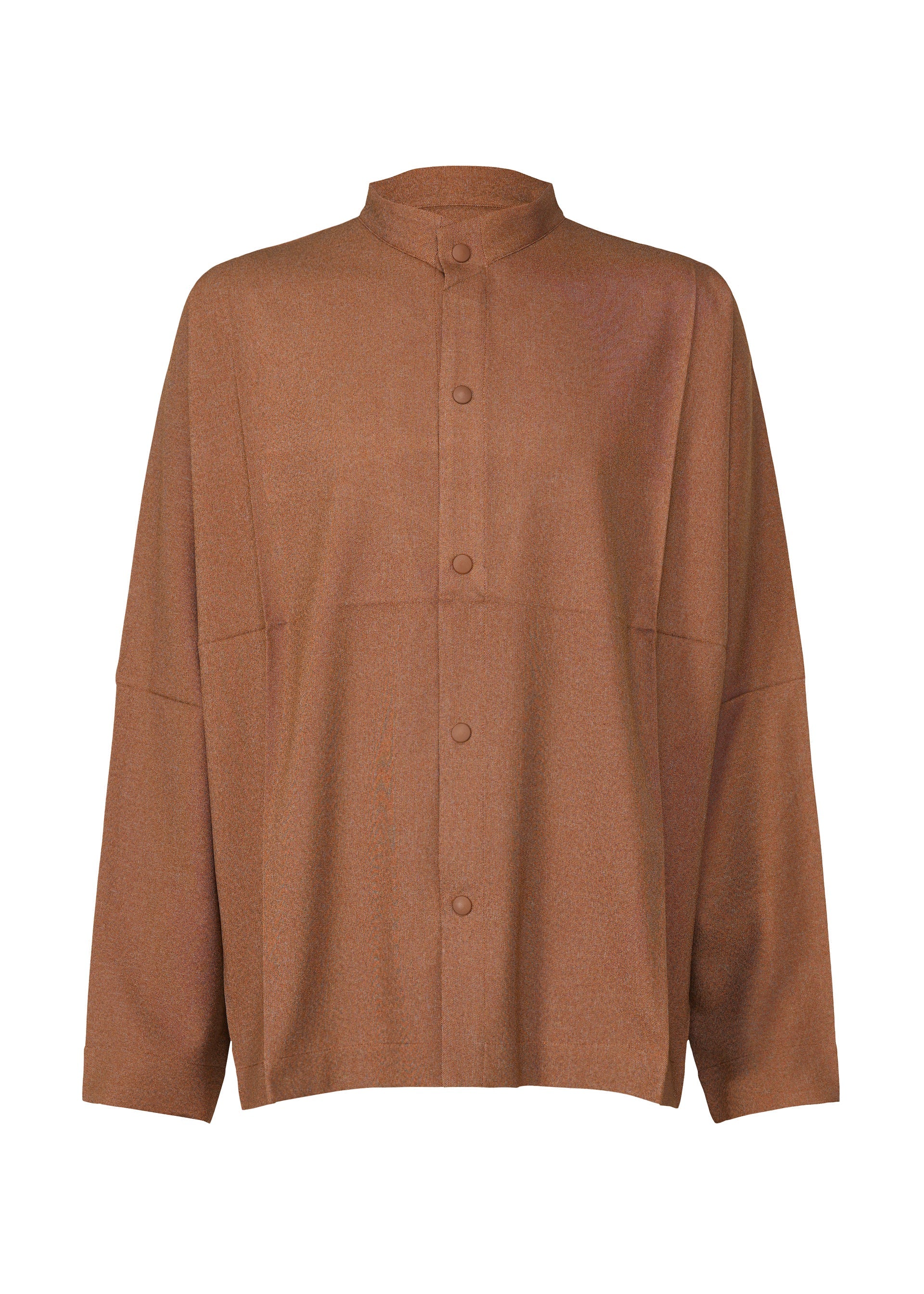 A product shot of the IM MEN WOOL LIKE COMPACT SHIRT shirt in brown (44).