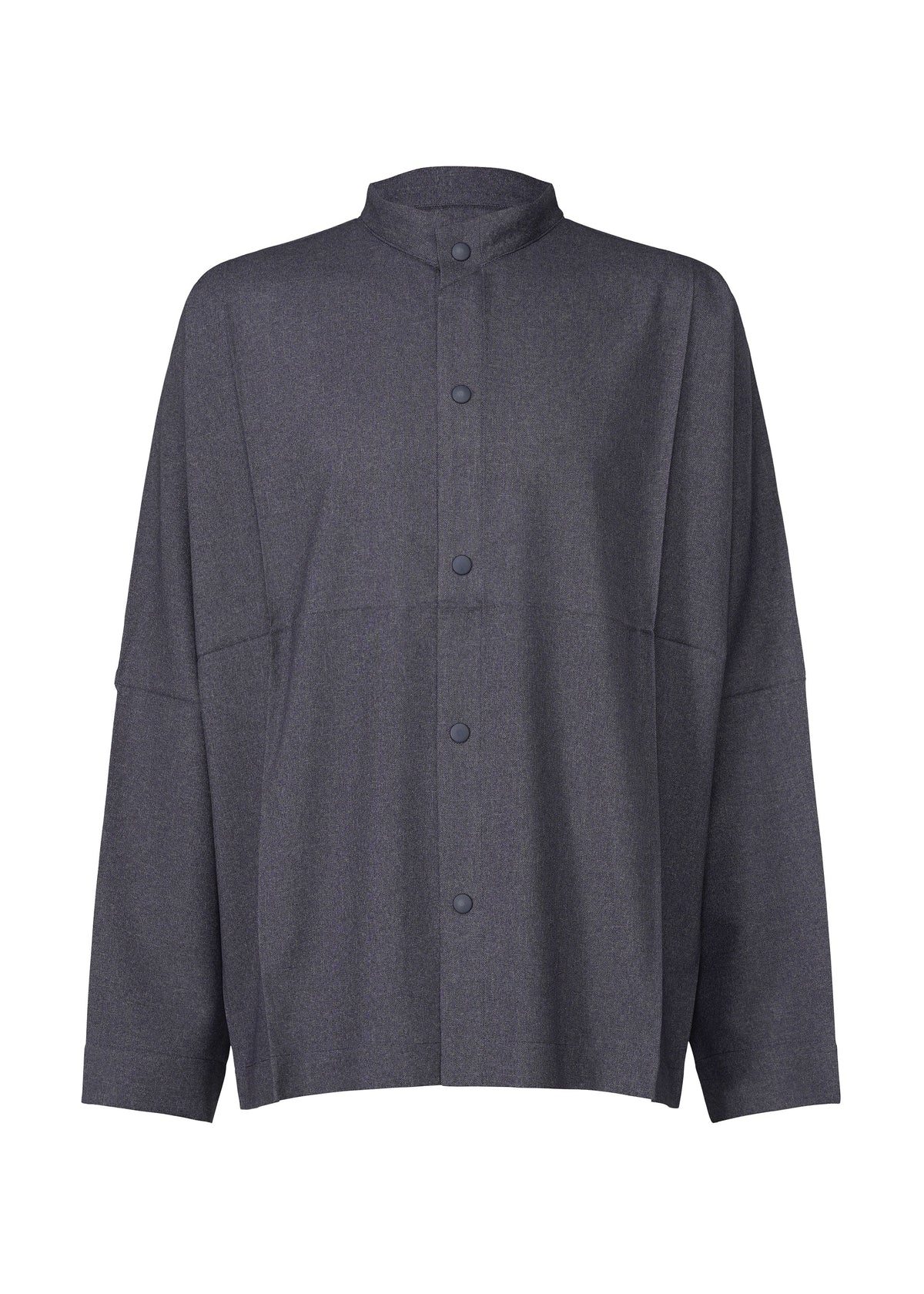 A product shot of the IM MEN WOOL LIKE COMPACT SHIRT shirt in navy (75).