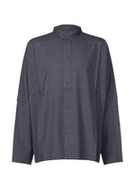 A product shot of the IM MEN WOOL LIKE COMPACT SHIRT shirt in navy (75).