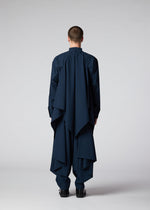 A model wears the IM MEN FLAT DRAPE clothing.