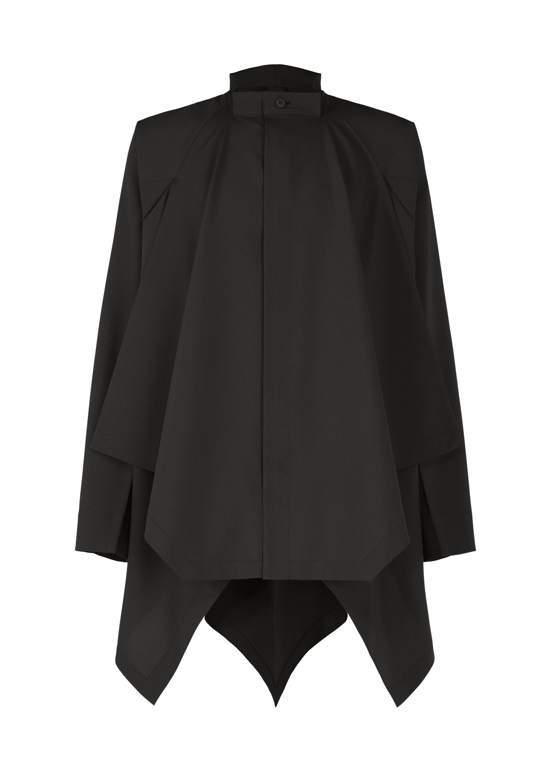 A product shot of the IM MEN FLAT DRAPE clothing in black (15).