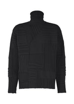 A product shot of the IM MEN DEKOBOKO KNIT top in black (15).