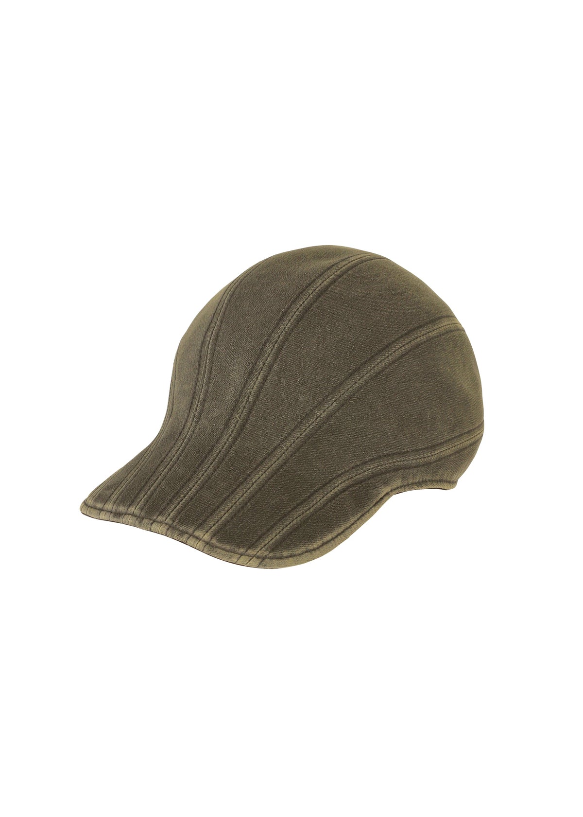 A product shot of the IM MEN CARVED CAP hat in charcoal grey (13).