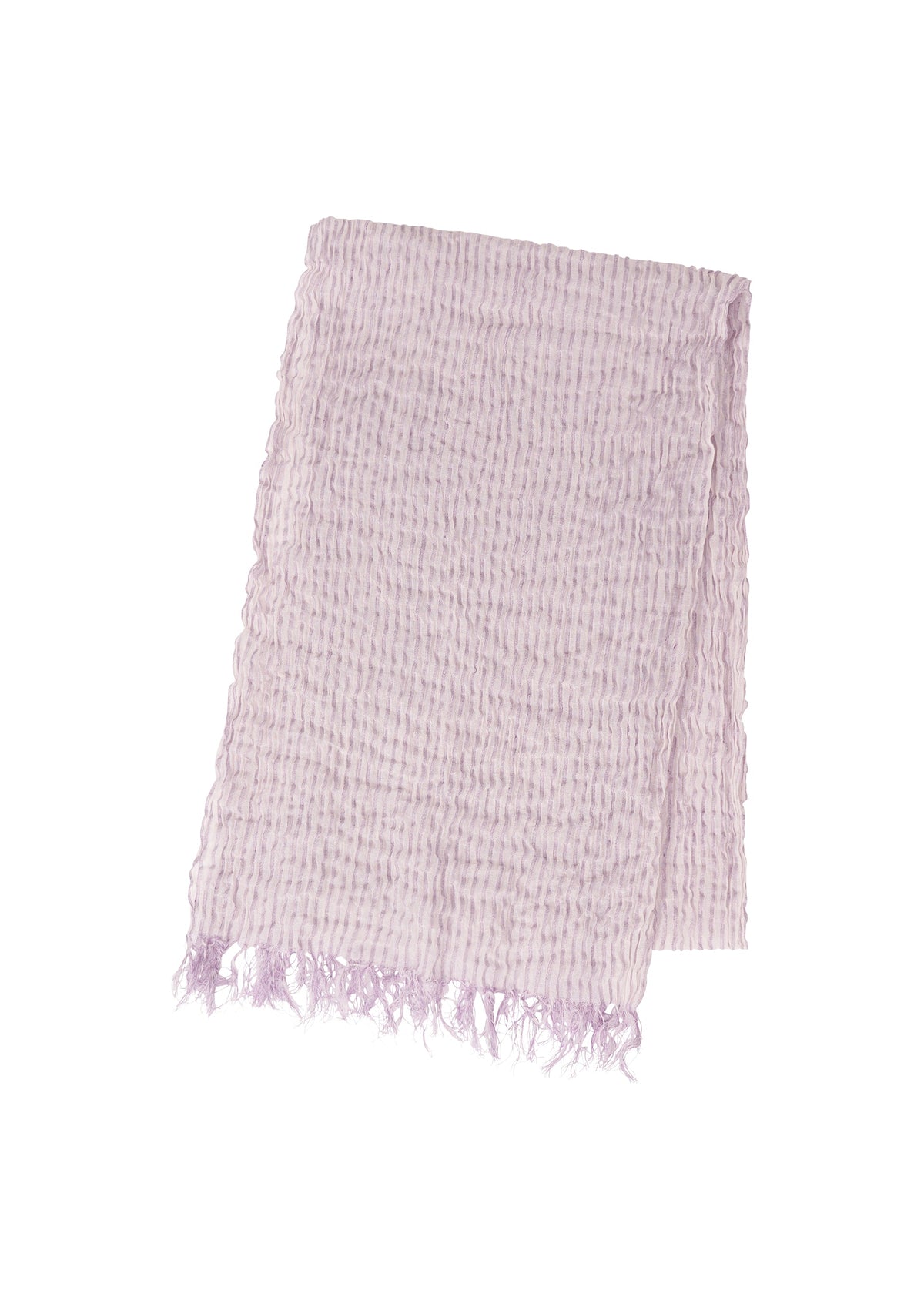 A product shot of the IM MEN SHRINK BORDER STOLE stole in light purple (80).