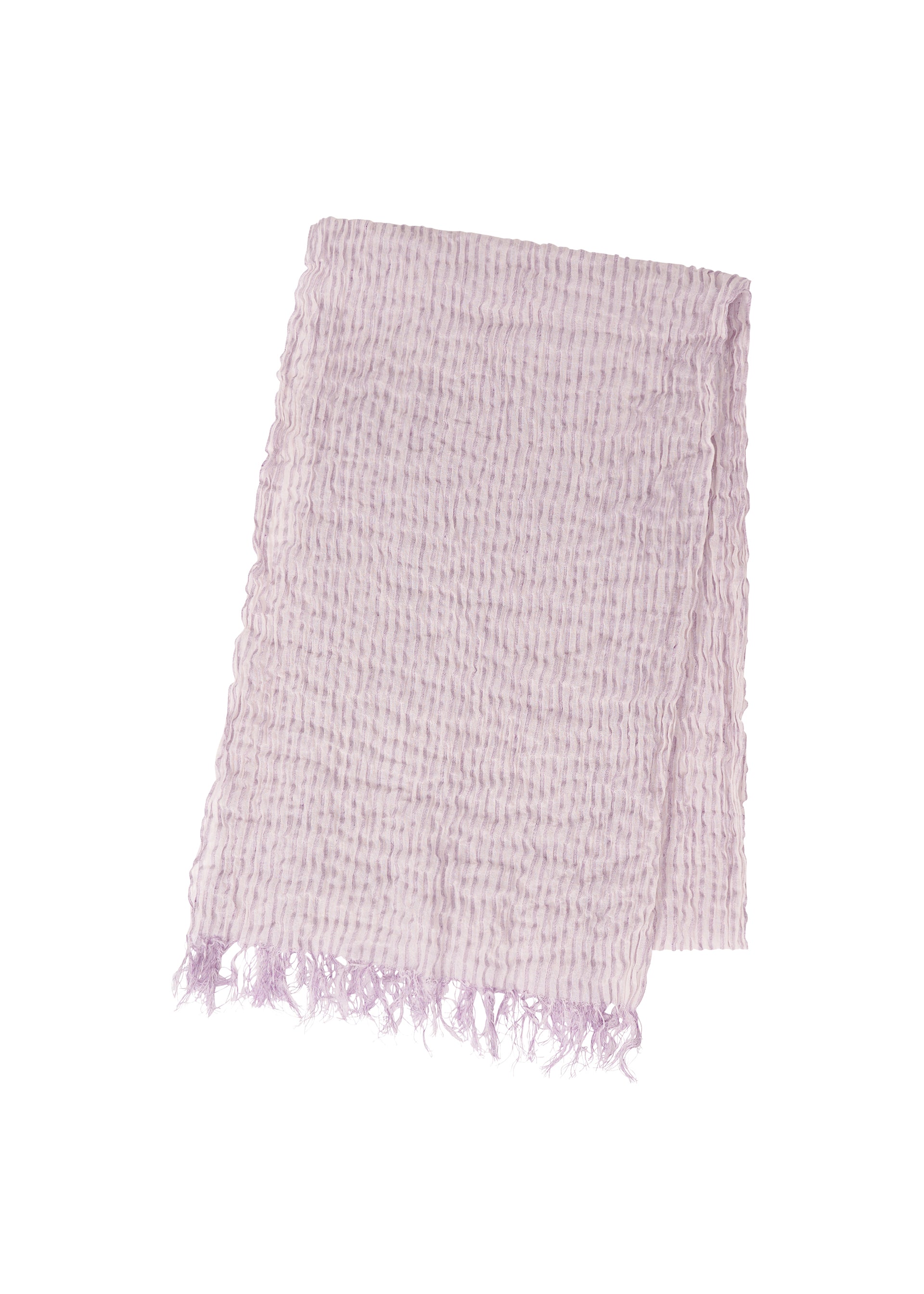 A product shot of the IM MEN SHRINK BORDER STOLE stole in light purple (80).