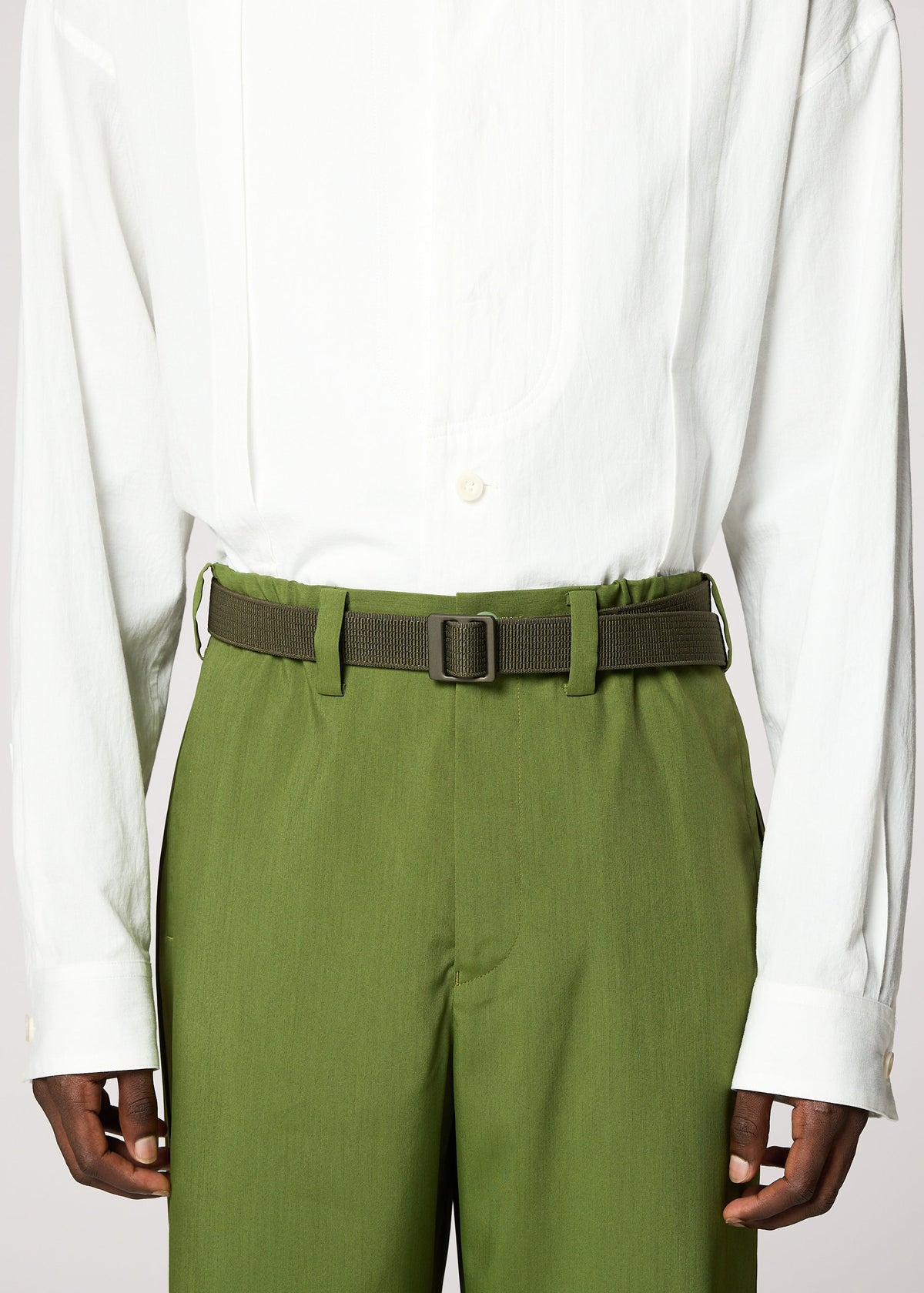 A model wears the IM MEN FRICTION BELT belt.