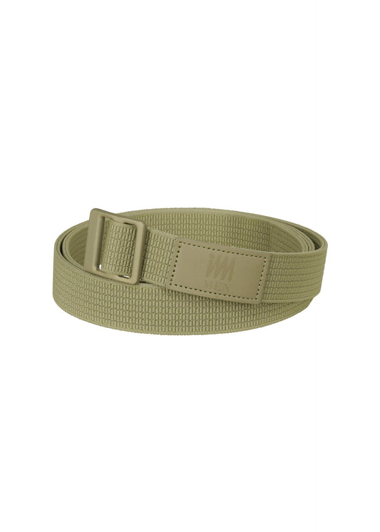 A product shot of the IM MEN FRICTION BELT belt in light green (60).