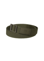A product shot of the IM MEN FRICTION BELT belt in khaki (65).