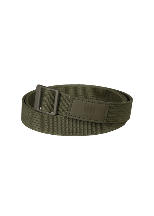 A product shot of the IM MEN FRICTION BELT belt in khaki (65).