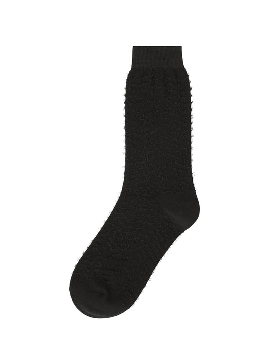 A product shot of the IM MEN SHAGGY SOCKS socks in black (15).