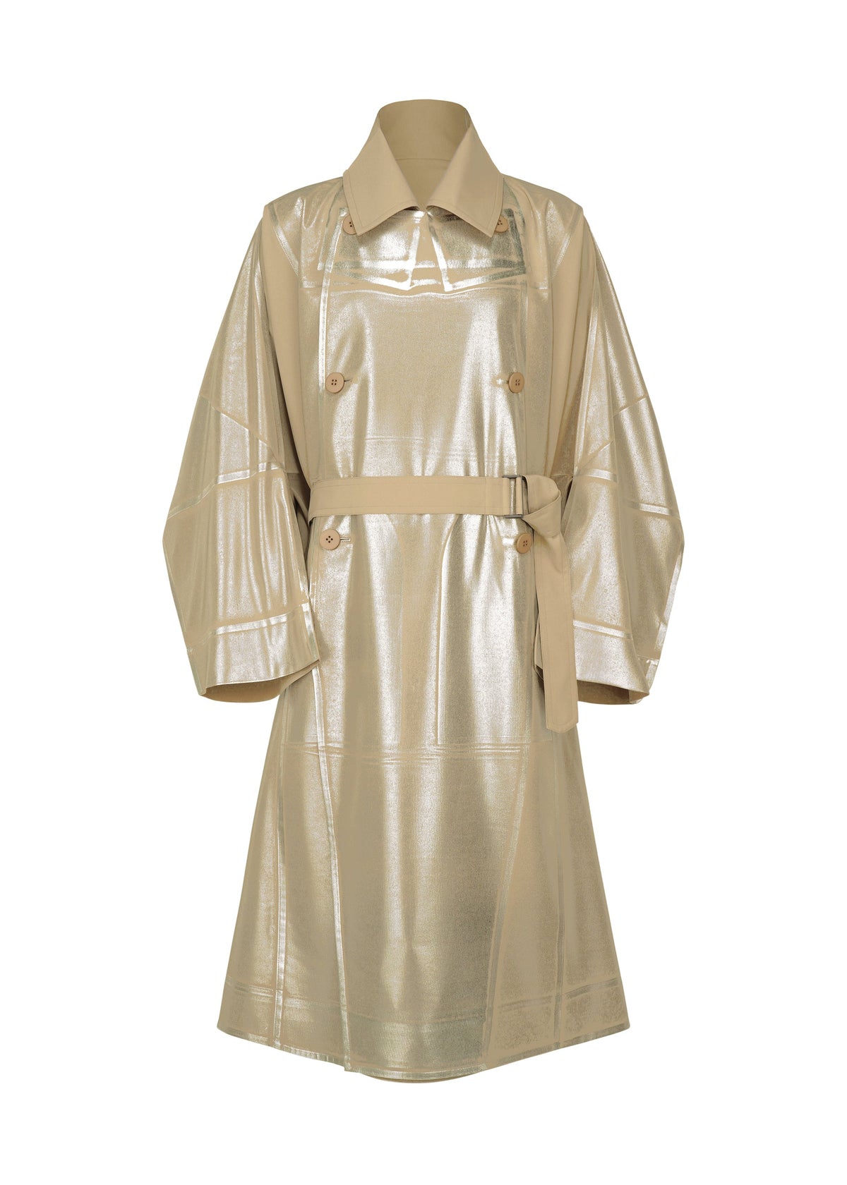 A product shot of the IM MEN GINTO FLAT coat in light beige (40).