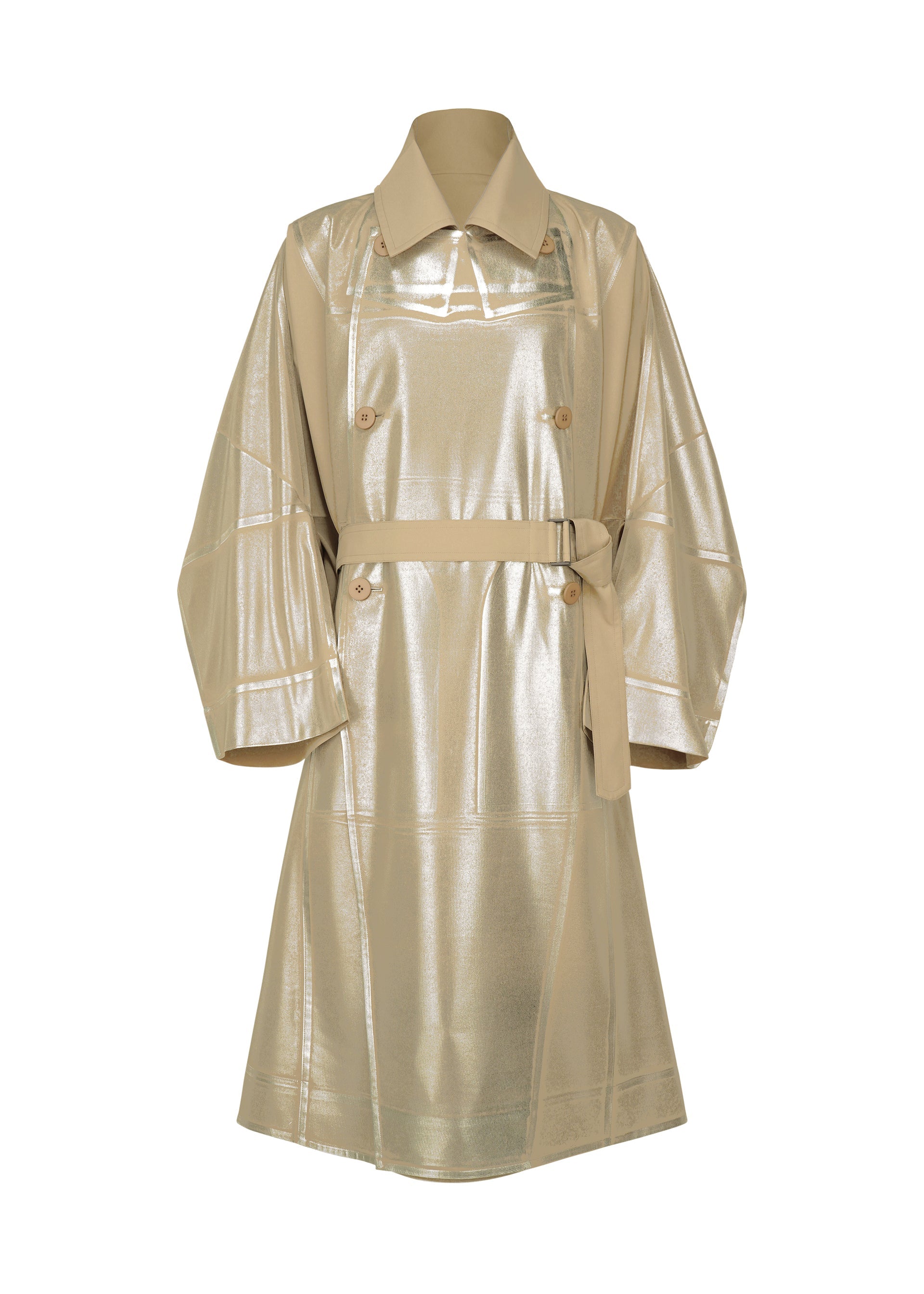 A product shot of the IM MEN GINTO FLAT coat in light beige (40).