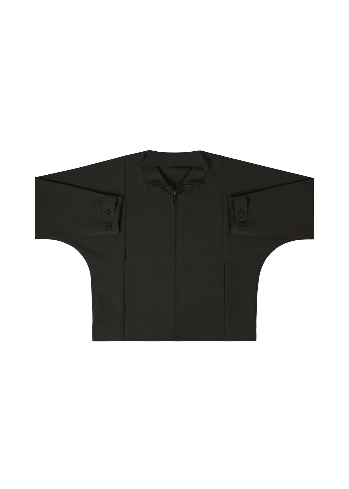 A detail shot of the IM MEN FLAT BLACK jacket.