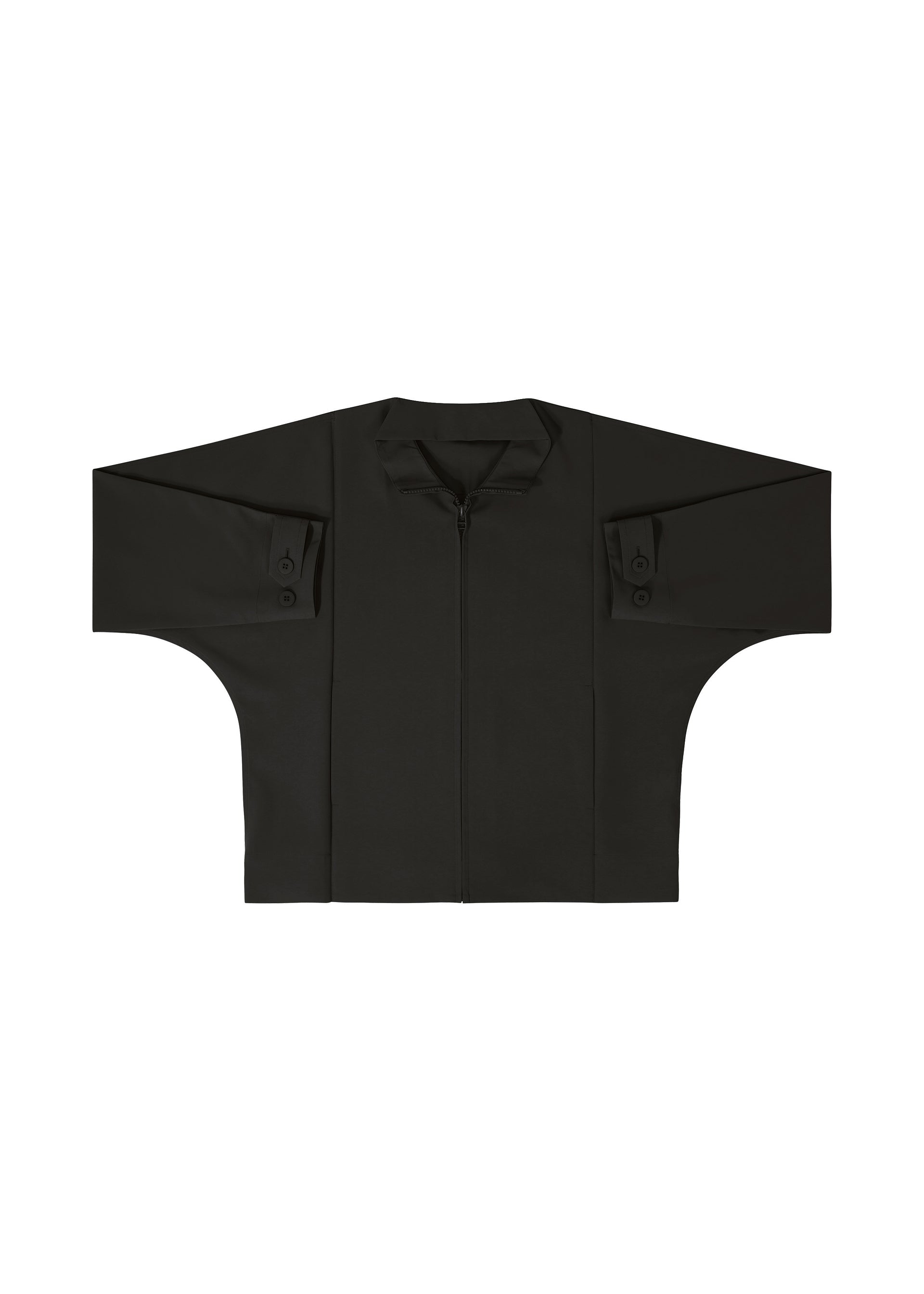 A detail shot of the IM MEN FLAT BLACK jacket.