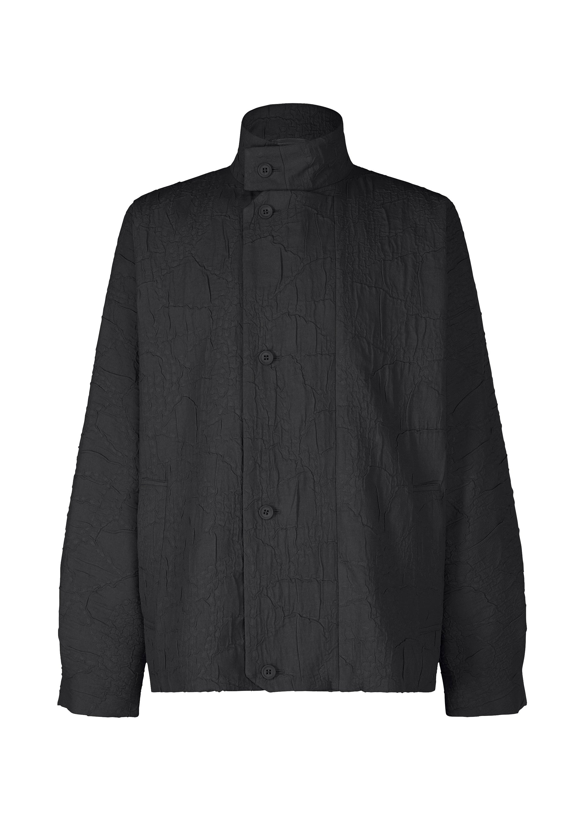 A product shot of the IM MEN SHRINK JACQUARD clothing in black (15).