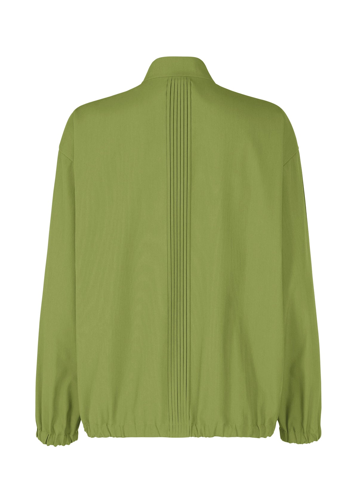 A detail shot of the IM MEN AIR PLEATS jacket.