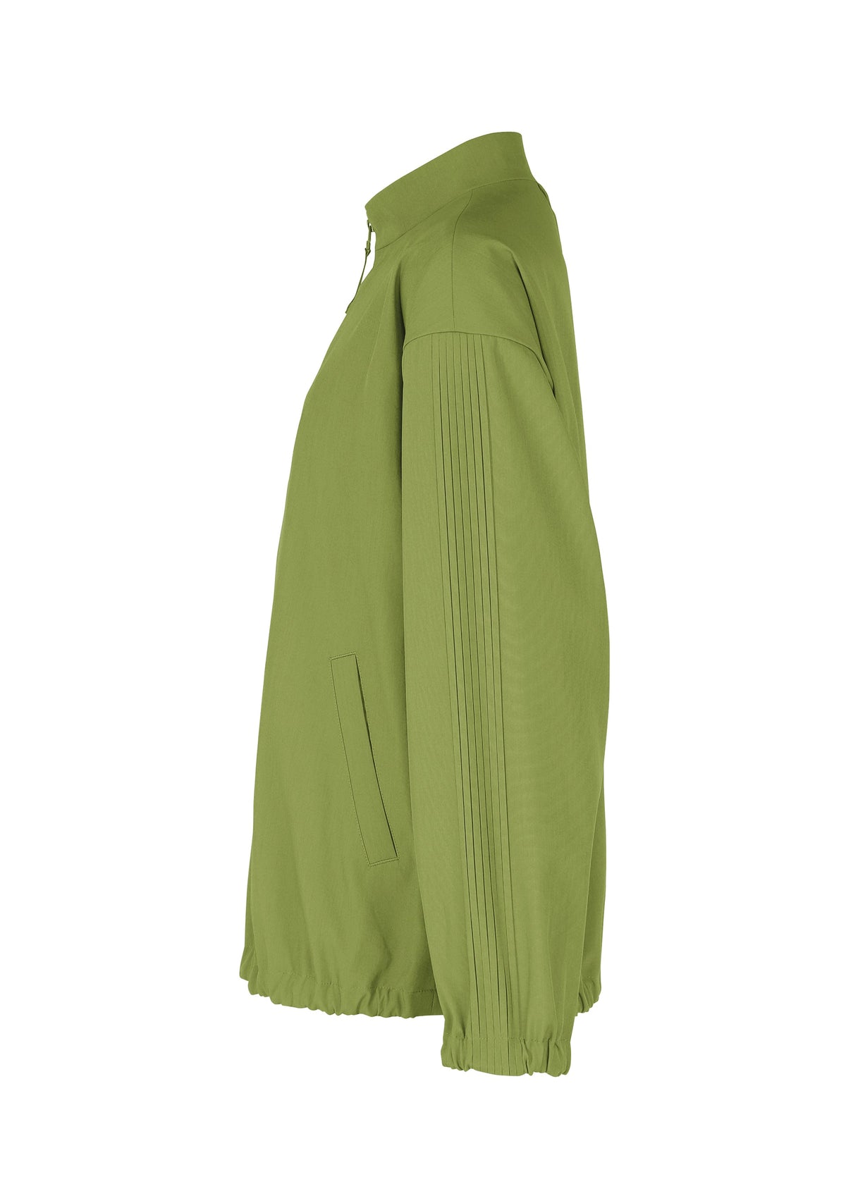 A detail shot of the IM MEN AIR PLEATS jacket.