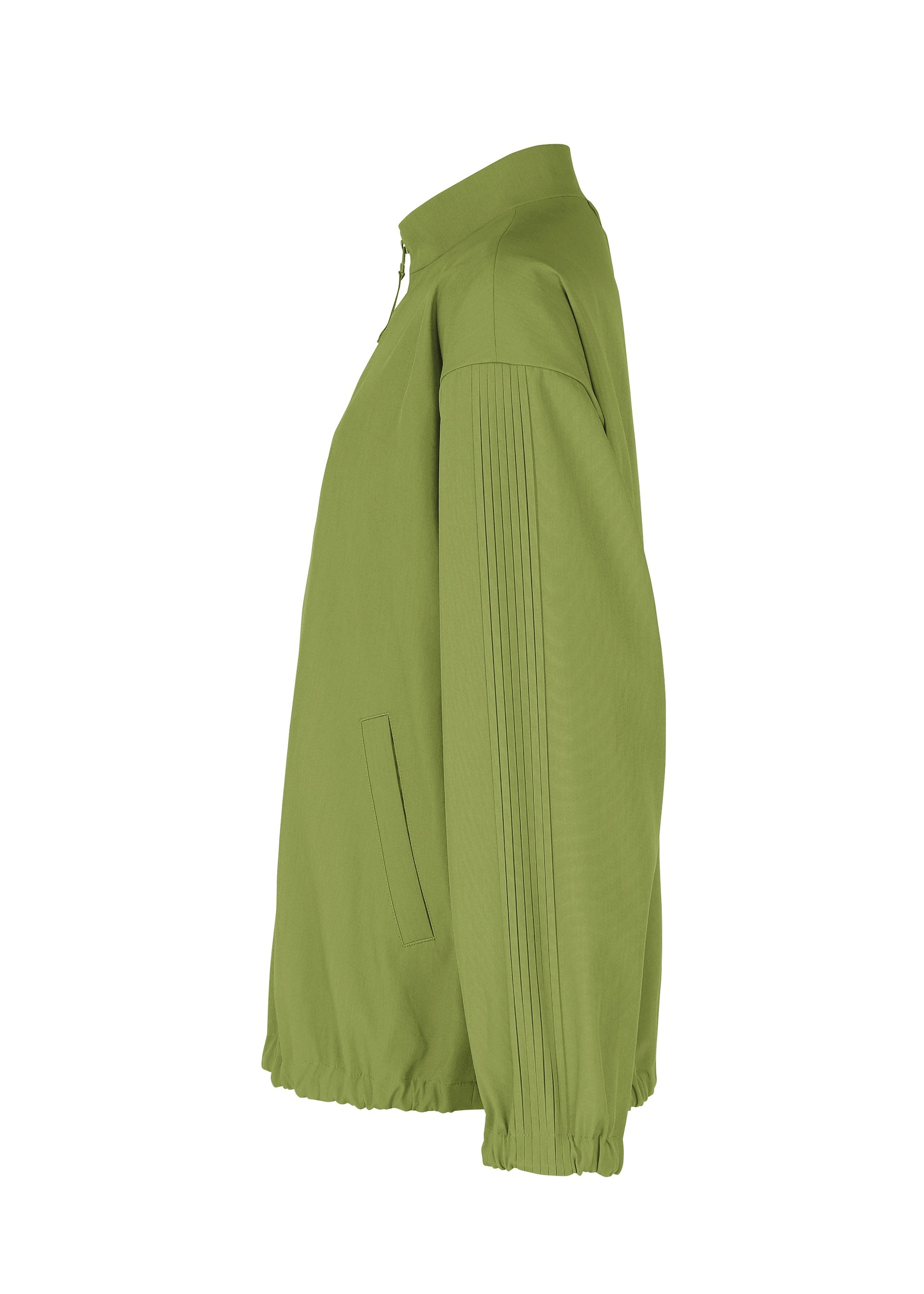 A detail shot of the IM MEN AIR PLEATS jacket.
