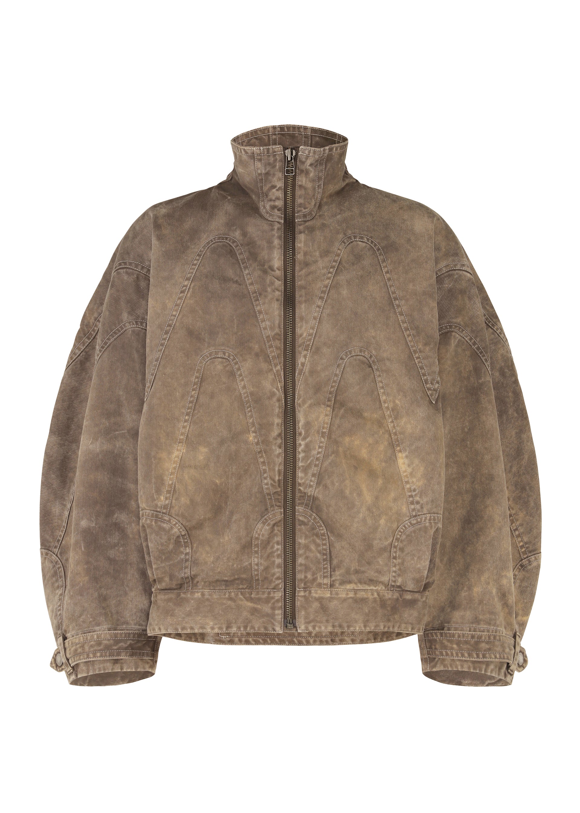 A product shot of the IM MEN ELEMENTS jacket in dark beige (43).