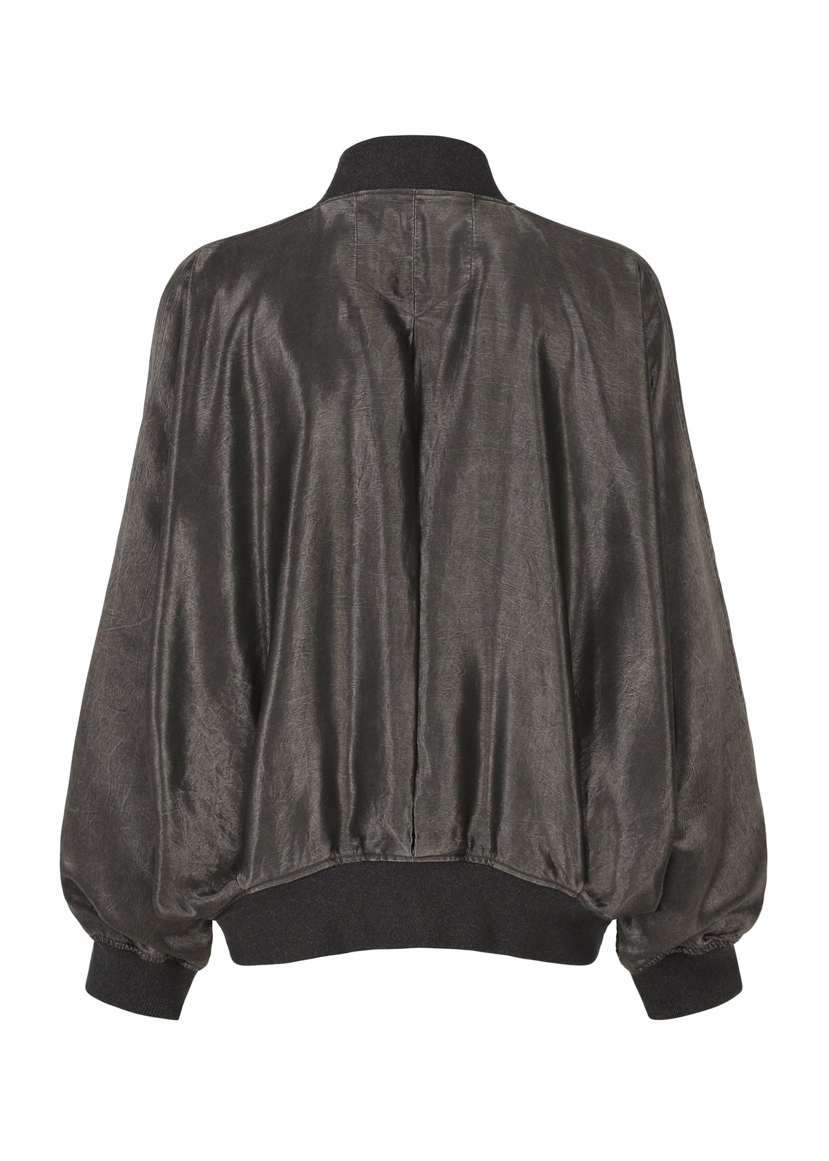 A detail shot of the IM MEN SATIN WASH jacket.