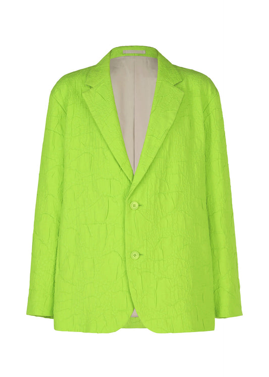 A product shot of the IM MEN SHRINK JACQUARD clothing in light green (60).