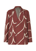 A product shot of the IM MEN EARTH jacket in red (24).