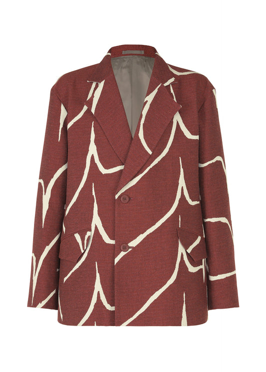 A product shot of the IM MEN EARTH jacket in red (24).