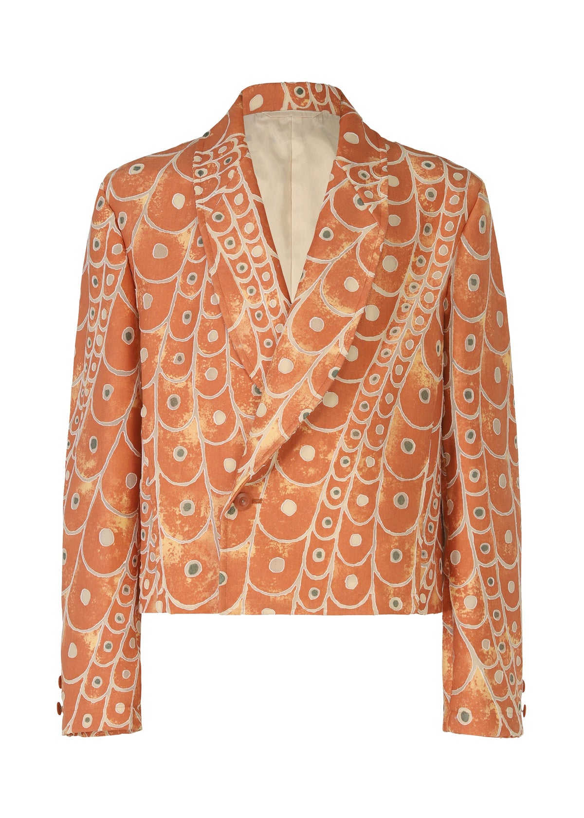 A product shot of the IM MEN UROKOMON jacket in red (24).