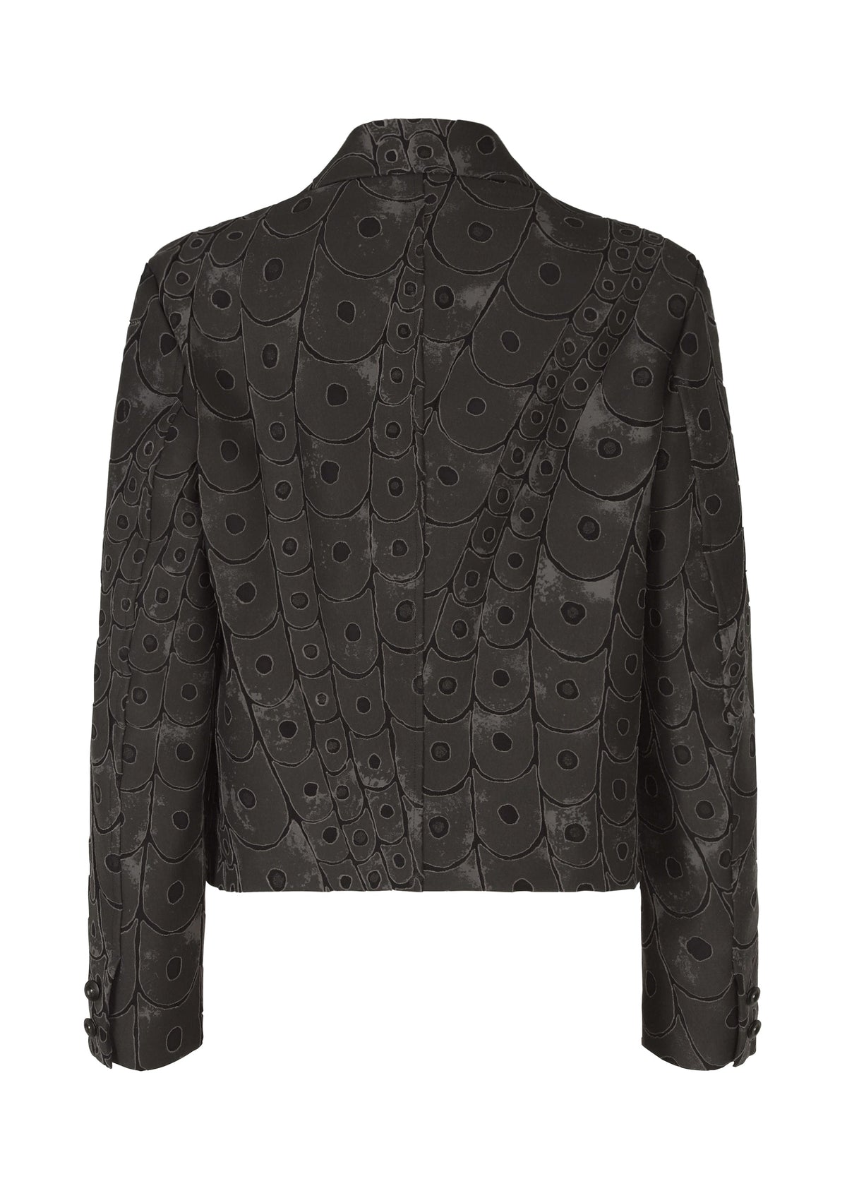 A detail shot of the IM MEN UROKOMON jacket.