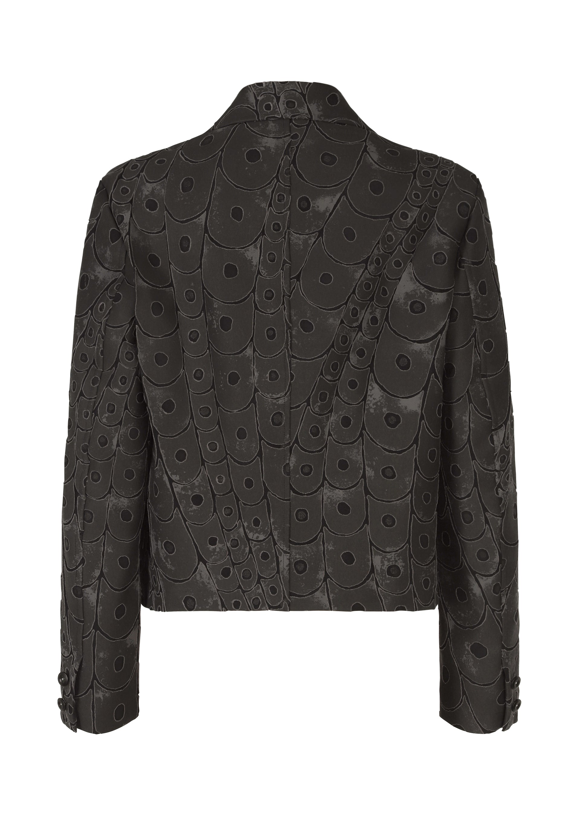 A detail shot of the IM MEN UROKOMON jacket.