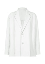 A product shot of the IM MEN AIR PLEATS jacket in light grey (11).