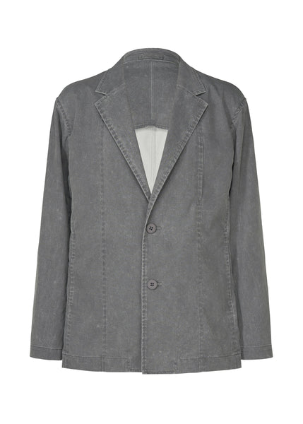 ISSEY MIYAKE ノーカラージャケット グレー AIR WASH Jacket Grey – The official ISSEY MIYAKE ONLINE STORE