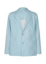 A product shot of the IM MEN AIR WASH jacket in light blue.