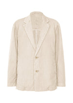 A product shot of the IM MEN PIGMENT DOUBLE FACE COTTON jacket in light beige (40).