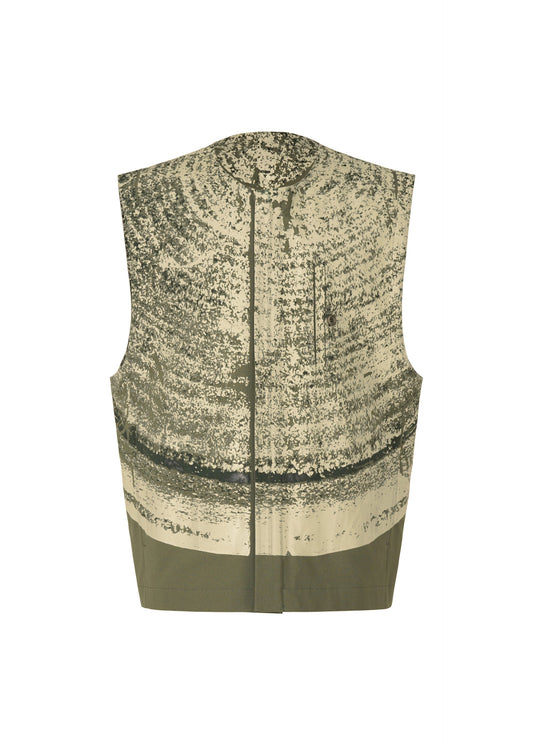 A product shot of the IM MEN KAIYU vest in khaki (65).