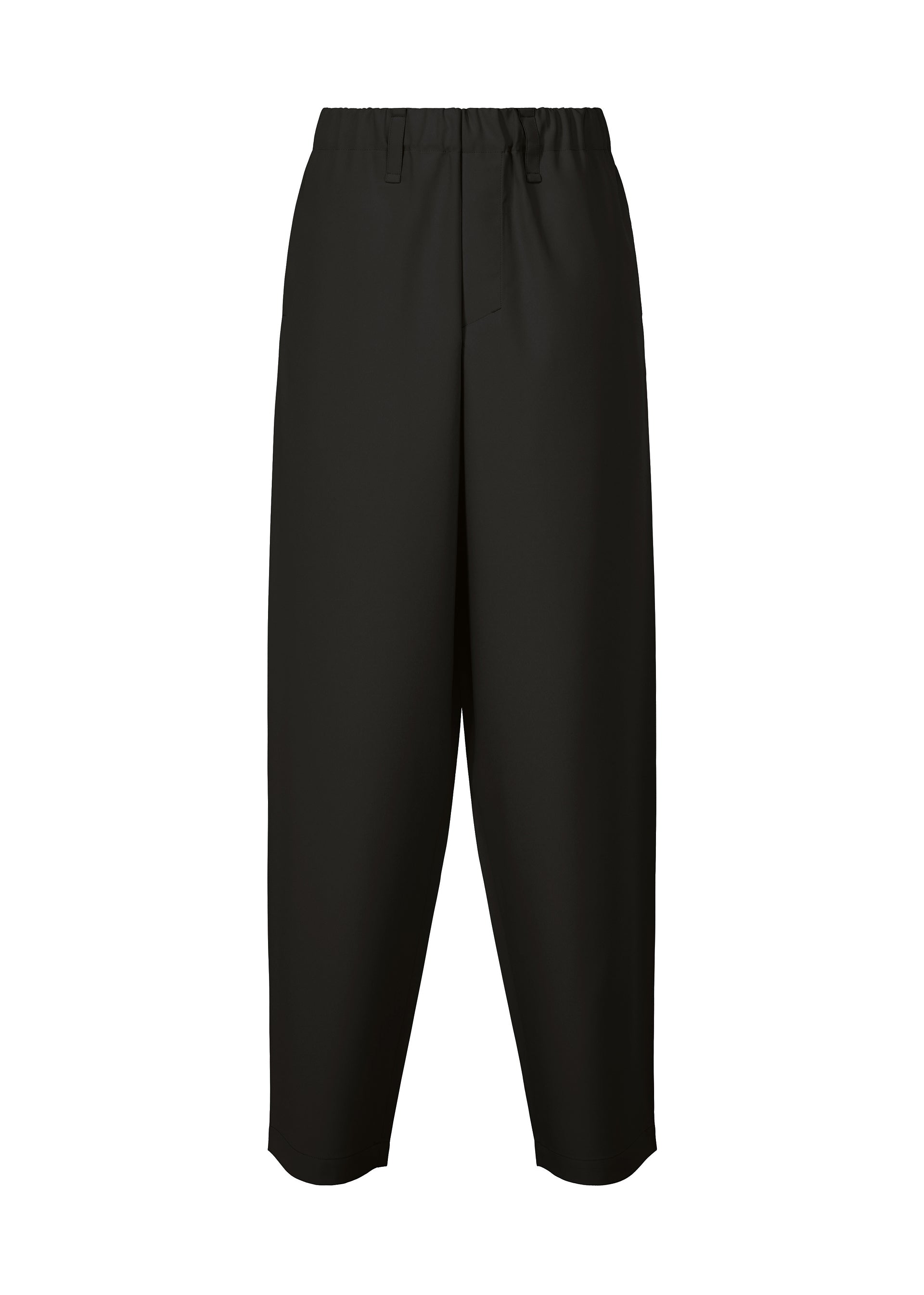A product shot of the IM MEN FLAT BLACK trousers in black (15).