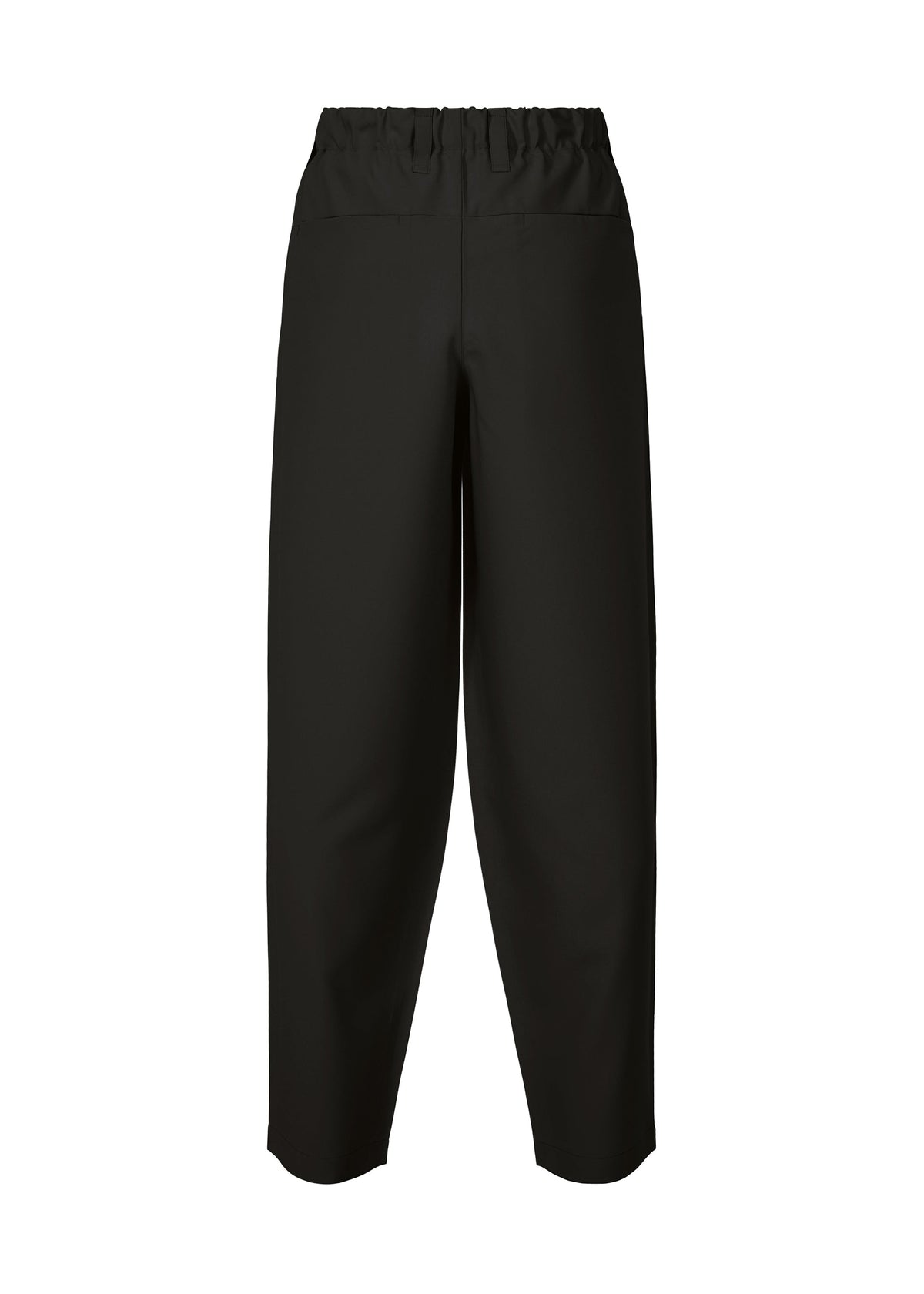 A detail shot of the IM MEN FLAT BLACK trousers.
