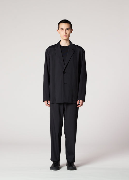 AIR PLEATS BLACK Trousers Black