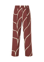 A product shot of the IM MEN EARTH trousers in red (24).