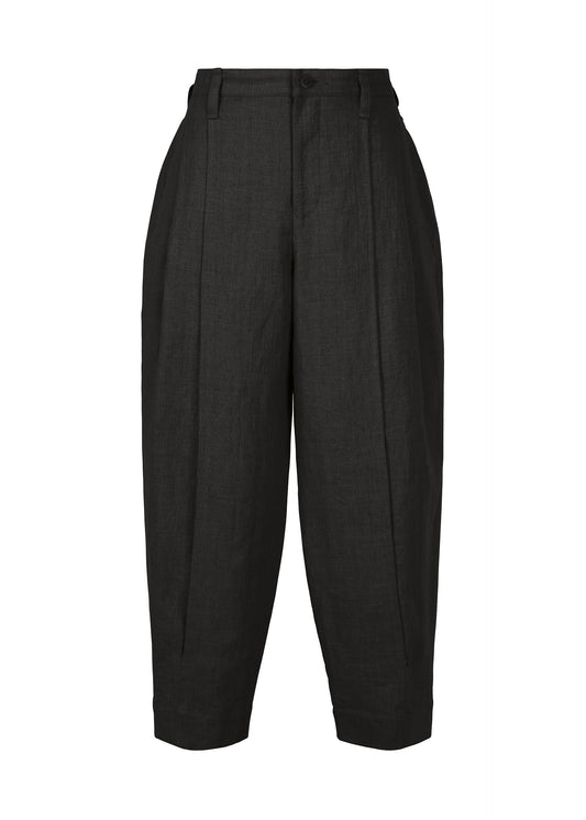 A product shot of the IM MEN TOUGH LINEN trousers in black (15).